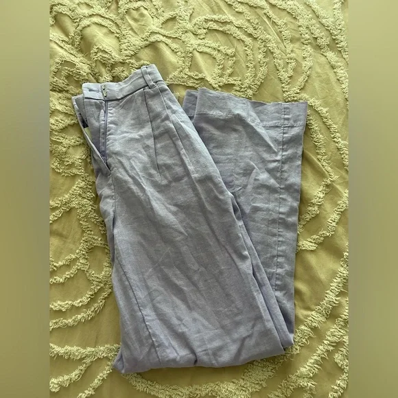 Abercrombie Linen Blend Pant - Lilac Color - Picture 8 of 8